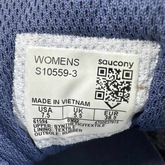 Saucony Cohesion 13 Athletic Sneakers Blue Gray Running Shoes Women’s Size 7.5 - Picture 4 of 11